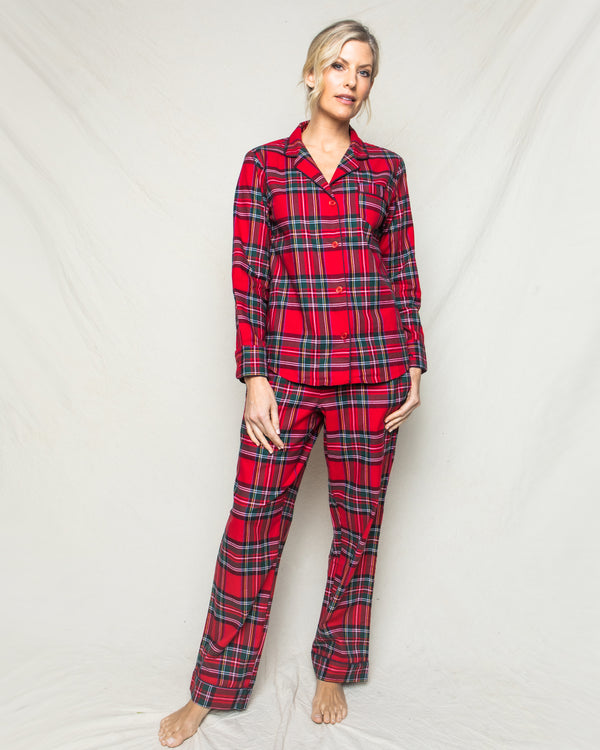 Women's Brushed Cotton Pajama Set in Imperial Tartan