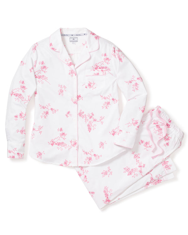 Women's English Rose Floral Pajama Set