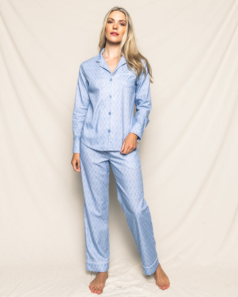 Women's Twill Pajama Set in St. Andrews Tee Time