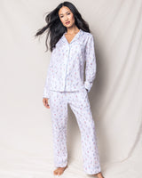 Women's Twill Pajama Set in Bon Voyage