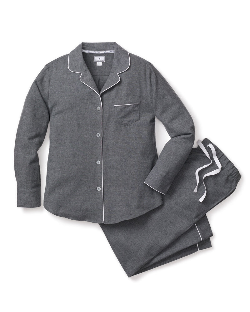 Women's Grey Flannel Pajama Set