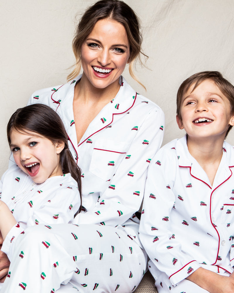 Women's Twill Pajama Set in Holiday Journey