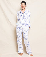 Geometric Monogram Flower Pajama Shirt - Ready to Wear