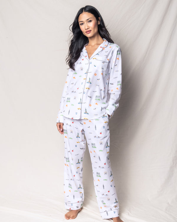 Women's Twill Pajama Set in New York! New York!