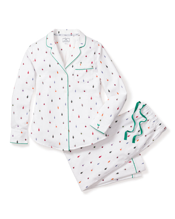 Women's Yuletide Ornaments Pajama Set