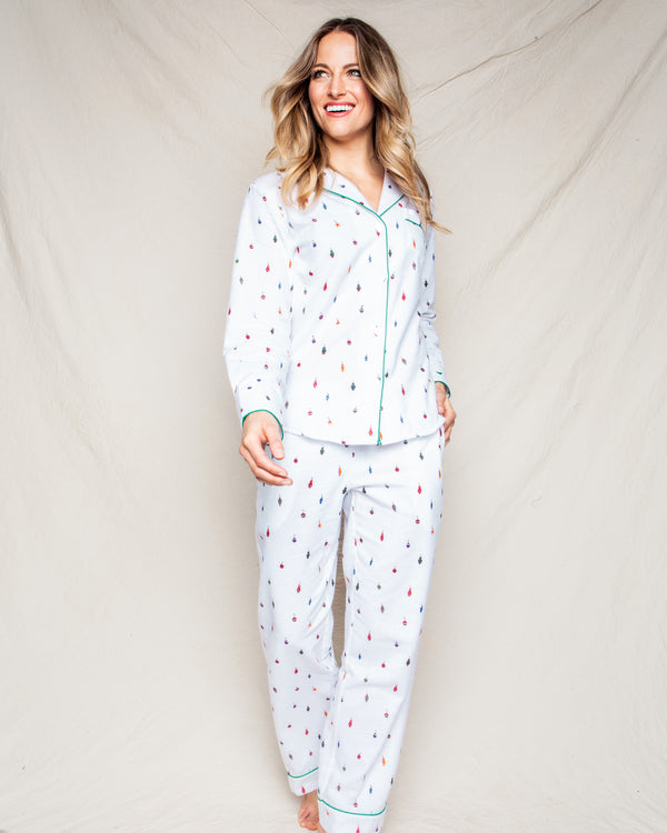Women's Yuletide Ornaments Pajama Set