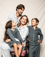 Children's Grey Flannel Pajama Set