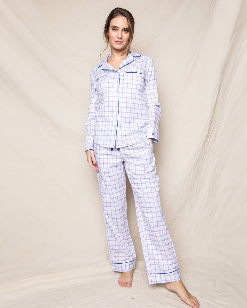 Women's Twill Pajama Set in Nantucket Tattersall