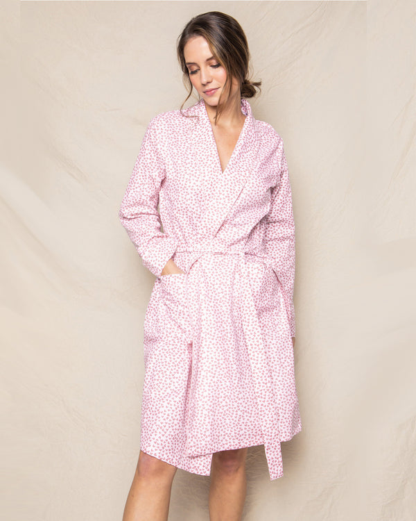 Women's Twill Robe in Sweethearts