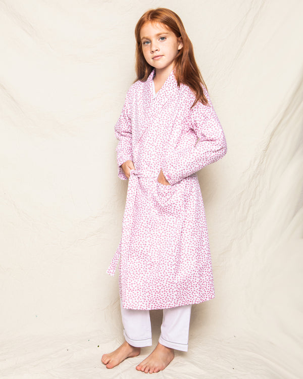 Kid's Twill Robe in Sweethearts