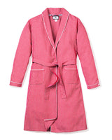 Women's Red Mini-Gingham Robe