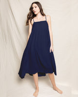 Navy Gauze Serene Sundress