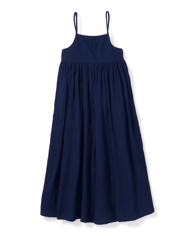 Navy Gauze Serene Sundress