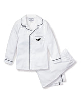 Halloween Limited Edition - White Pajama Sets with Bat Embroidery