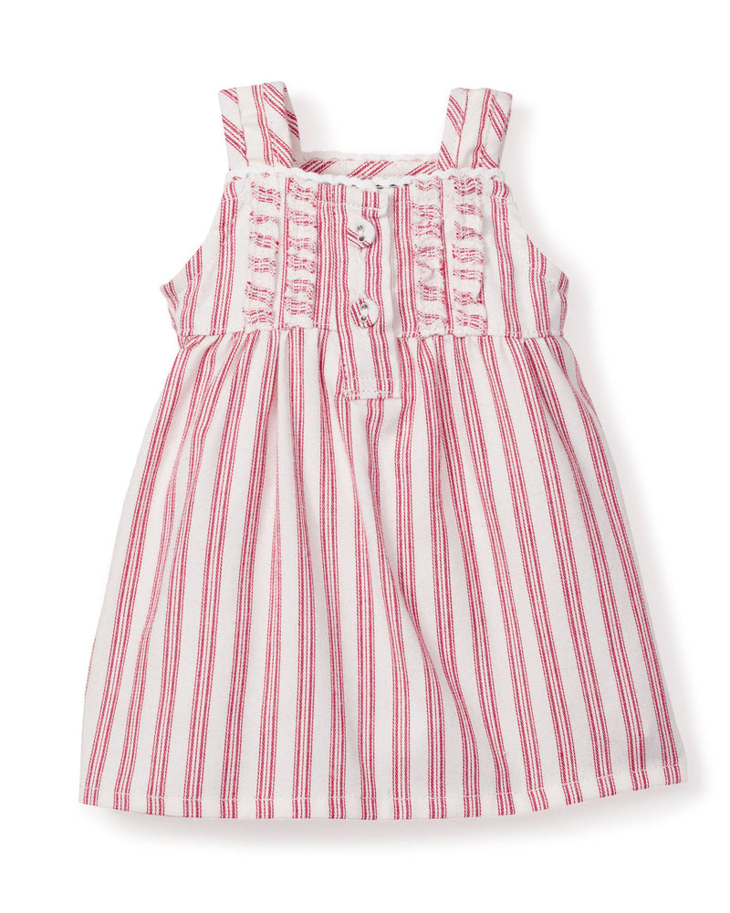 Antique Red Ticking Doll Nightgown