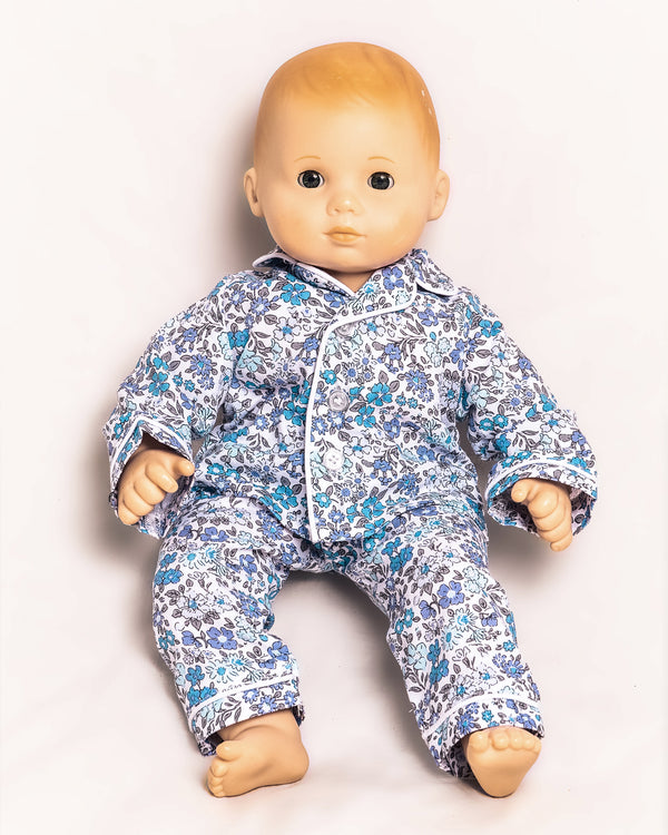 Kid's Twill Doll Pajamas Fleur D'Azur