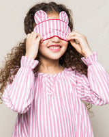 Children's Antique Red Ticking Bear-y Sweet Sleep Mask