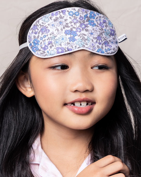 Kid's Twill Sleep Mask in Fleur D'Azur