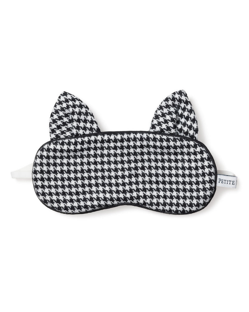 Kid's Kitty Eye Mask in West End Houndstooth