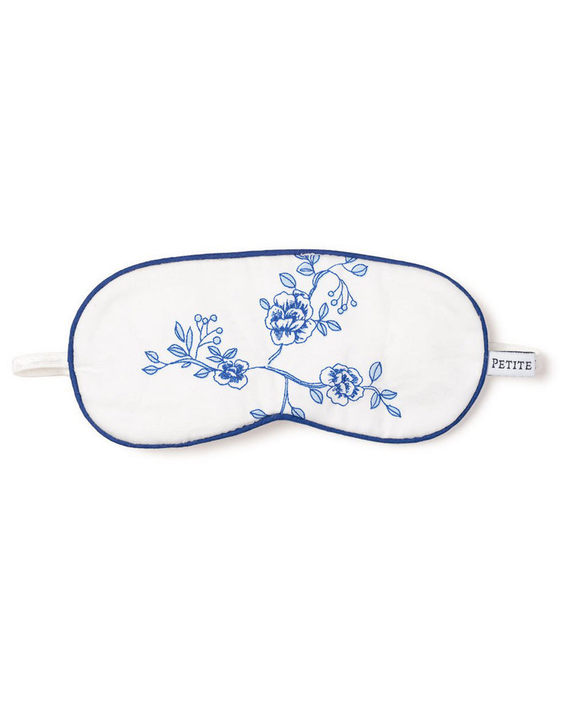 Children's Indigo Floral Traditional Sleep Mask