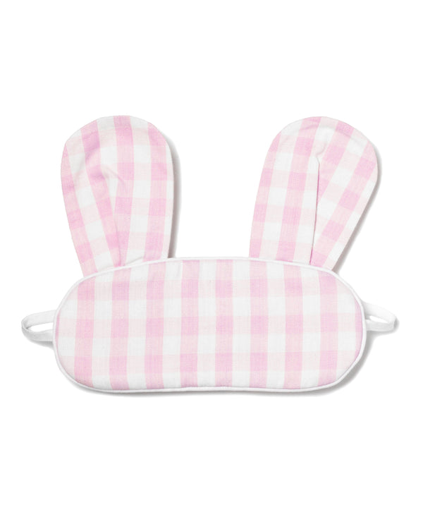 Children's Pink Gingham Bunny Sleep Mask