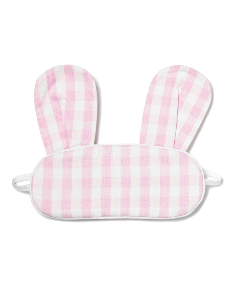 Children's Pink Gingham Bunny Sleep Mask