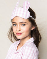 Children's Pink Gingham Bunny Sleep Mask