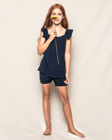 Navy Gauze Amelie Short Set