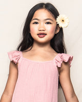 Girls Pink Gauze Celeste Sundress