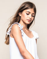 Girls White Gauze Celeste Sundress
