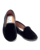 Women's Black Velvet Hamptons Loafer