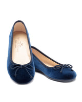 Women's Juliette Ballet Slipper in Navy Velvet