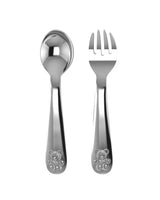 Teddy Silver Plate Spoon and Fork