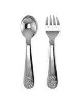 Teddy Silver Plate Spoon and Fork