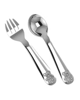 Teddy Silver Plate Spoon and Fork