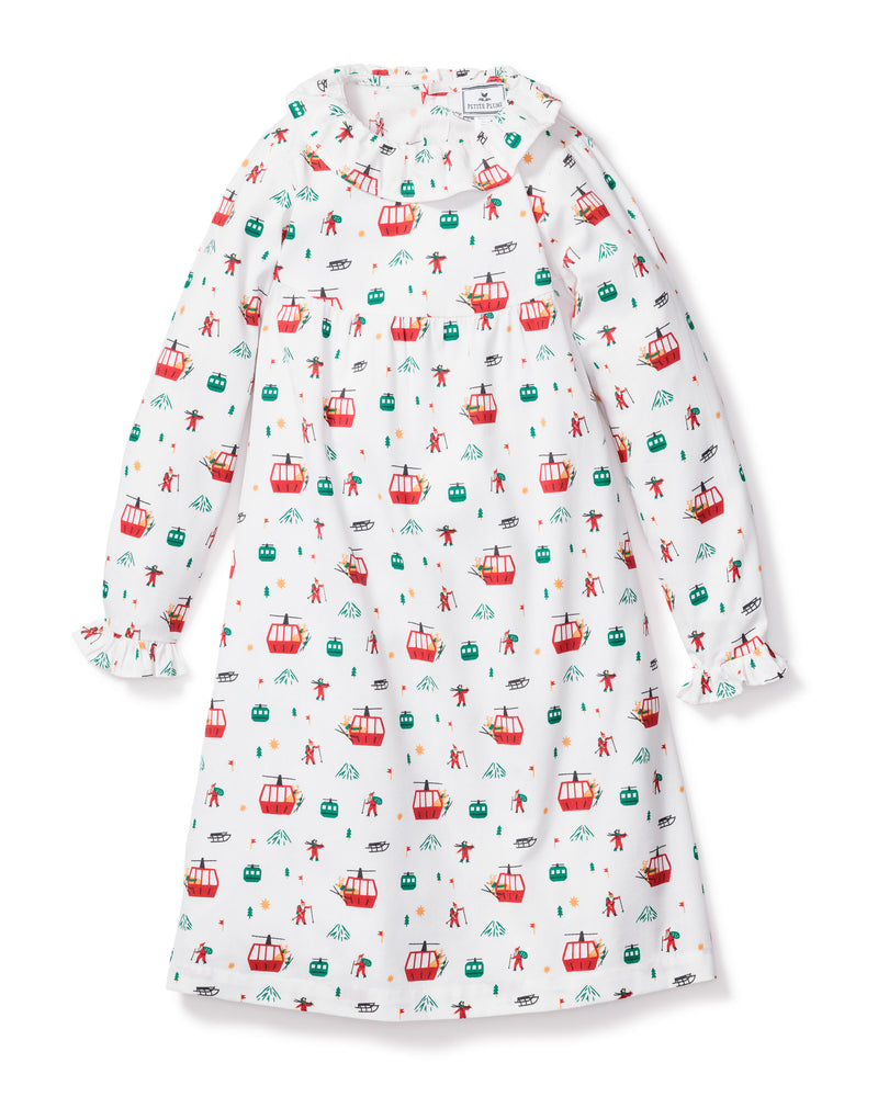 Maisonette x Petite Plume Exclusive Holiday at the Chalet Scarlett Nightgown