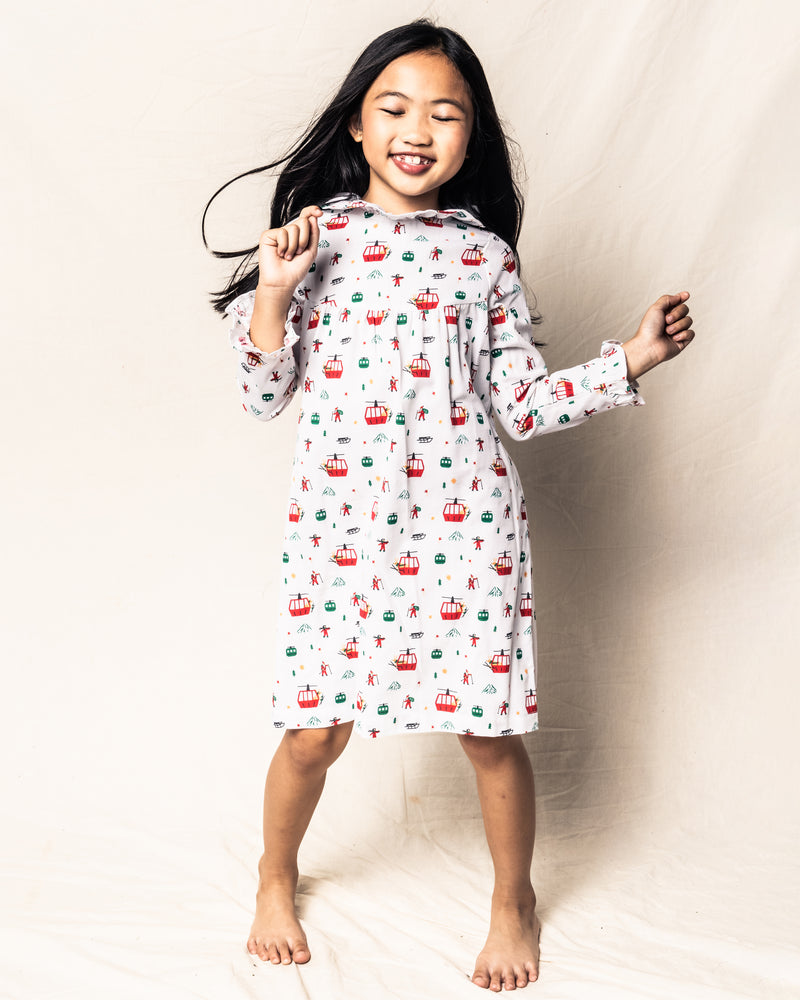Maisonette x Petite Plume Exclusive Holiday at the Chalet Scarlett Nightgown