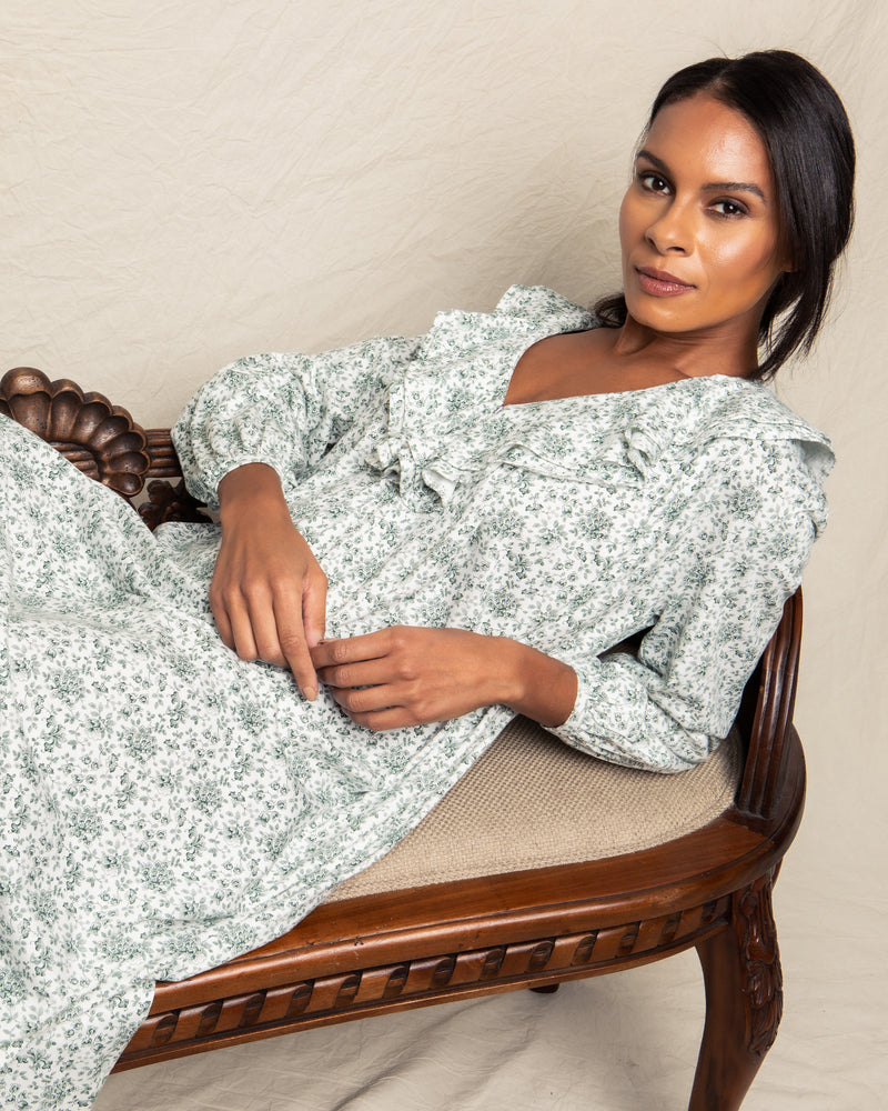 Luxe Pima Sussex Evergreen Anna Night Dress