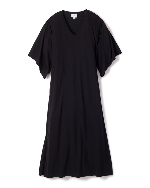 Luxe Pima Cotton Black Caftan