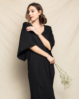 Luxe Pima Cotton Black Caftan