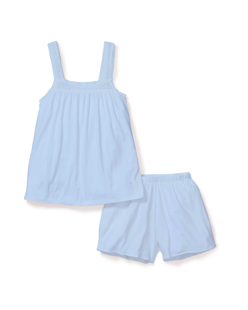 Luxe Pima Cotton Periwinkle Camille Short Set