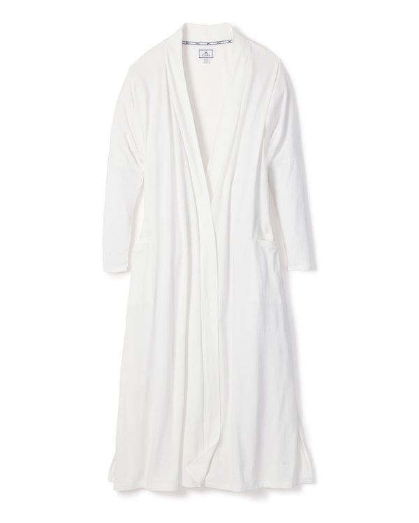 Luxe Pima Cotton White Duster
