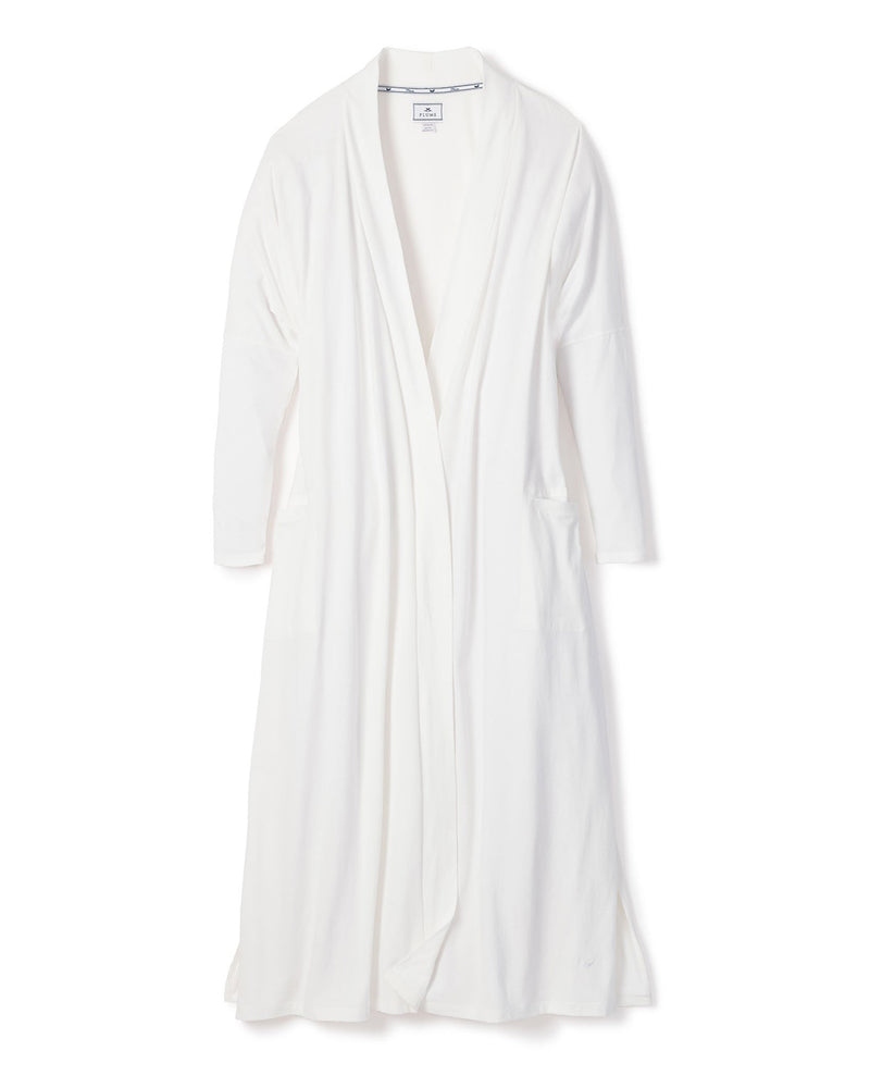 Luxe Pima Cotton White Duster