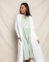 Luxe Pima Cotton White Duster