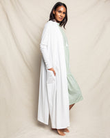 Luxe Pima Cotton White Duster