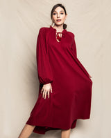 Luxe Pima Bordeaux Garbo Nightgown