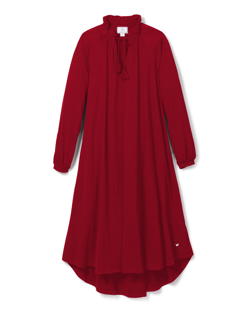 Luxe Pima Bordeaux Garbo Nightgown