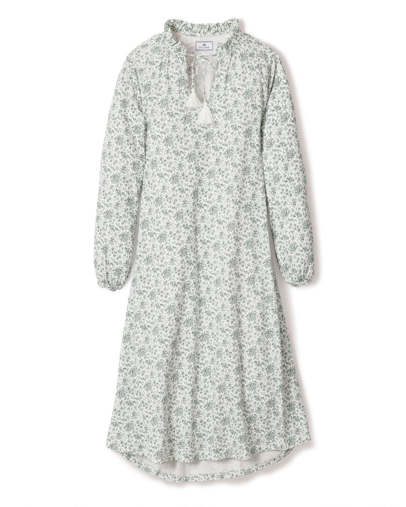 Luxe Pima Sussex Evergreen Garbo Nightgown