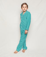 Children's Green Gingham Classic Flannel Pajamas