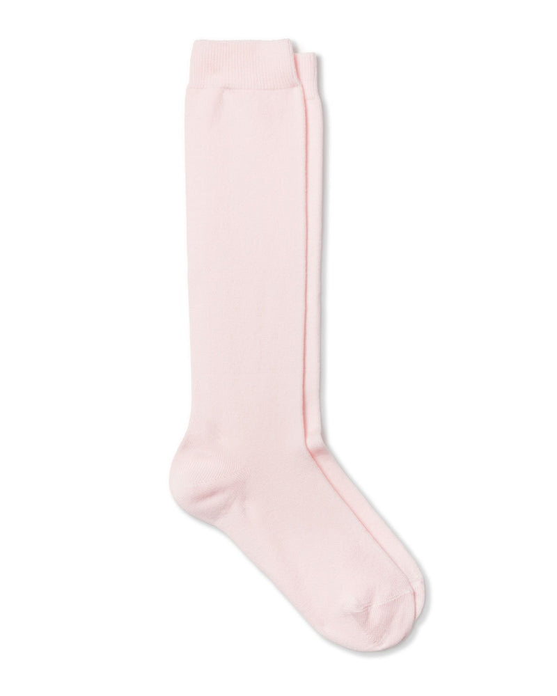 Children's Pink Prim Knit Knee-High Socks